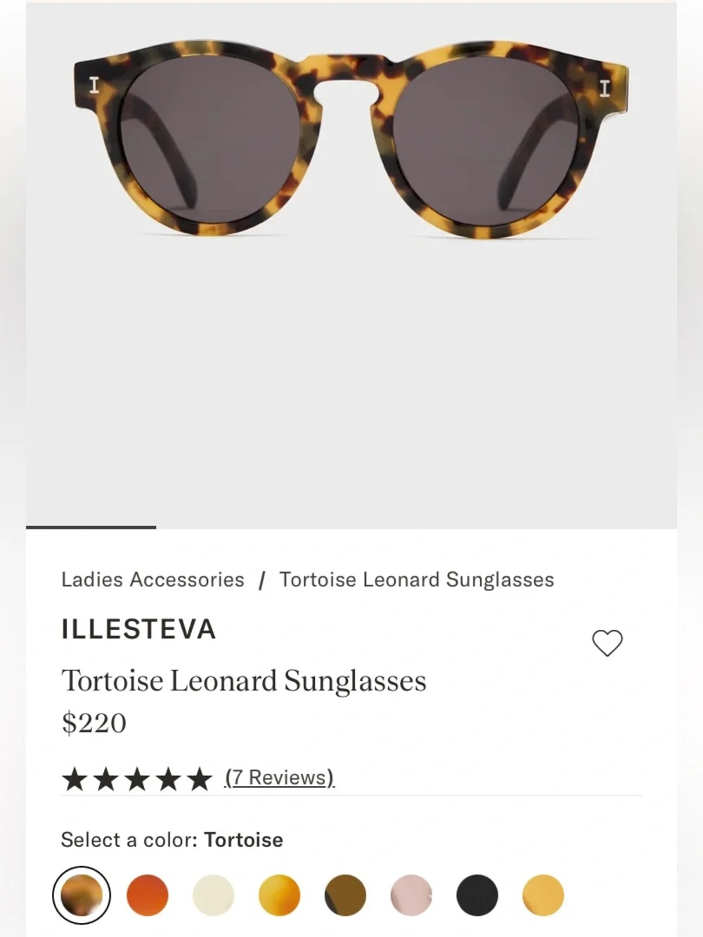 Illesteva high quality